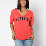 V-Happy Jersey North Carolina State Wolfpack in Red