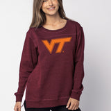 Back To Basics Tunic Virginia Tech Hokies in Maroon
