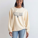 Notre Dame Clubhouse Original Corded Crew in Natural