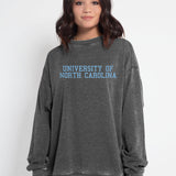 Campus Crew Sweatshirt North Carolina Tar Heels in Charcoal