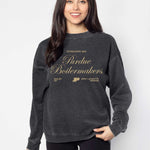 Purdue Boilermakers burnout crewneck sweatshirt for women