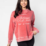 Alabama Crimson Tide burnout crewneck sweatshirt for women