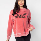 Campus Crew Sweatshirt North Carolina State Wolfpack in Cardinal