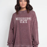 Mississippi State Merlot Campus Crew Sweatshirt