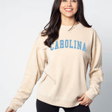 Campus Crew Sweatshirt North Carolina Tar Heels in Oatmeal