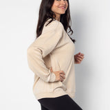 Purdue Boilermakers Orientation Burnout Crew Sweatshirt in Oatmeal