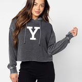Yale Big Logo Mid-Length Hoodie