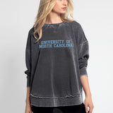 Burnout Campus Pullover North Carolina Tar Heels in Charcoal