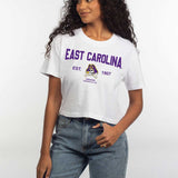 ECU Short 'N Sweet Tee in White