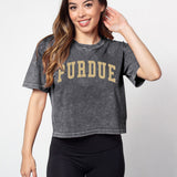 Short 'N Sweet Tee Purdue Boilermakers in Graphite