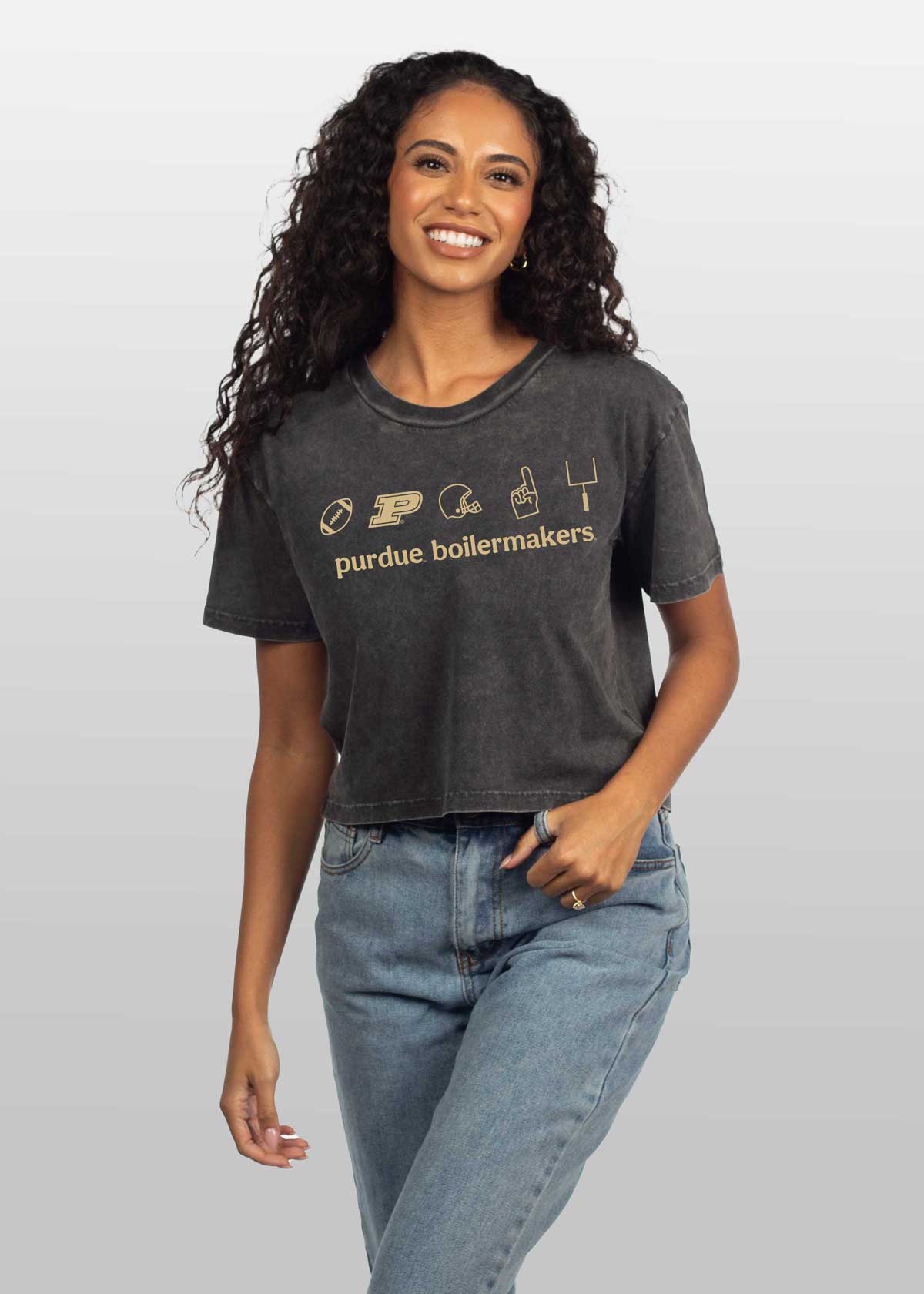 Purdue Boilermakers Women’s Cropped Tee