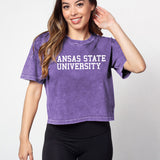Short 'N Sweet Tee Kansas State Wildcats in Grape