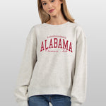 Alabama Crimson Tide grey womens sweatshirt