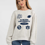 Auburn Tigers oversized womens Old School Crew sweatshirt