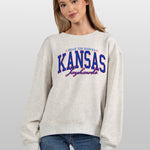 Kansas Jayhawks grey women’s sweatshirt