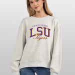 LSU Tigers grey women’s sweatshirt