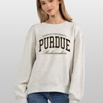 Purdue Boilermakers grey women’s sweatshirt