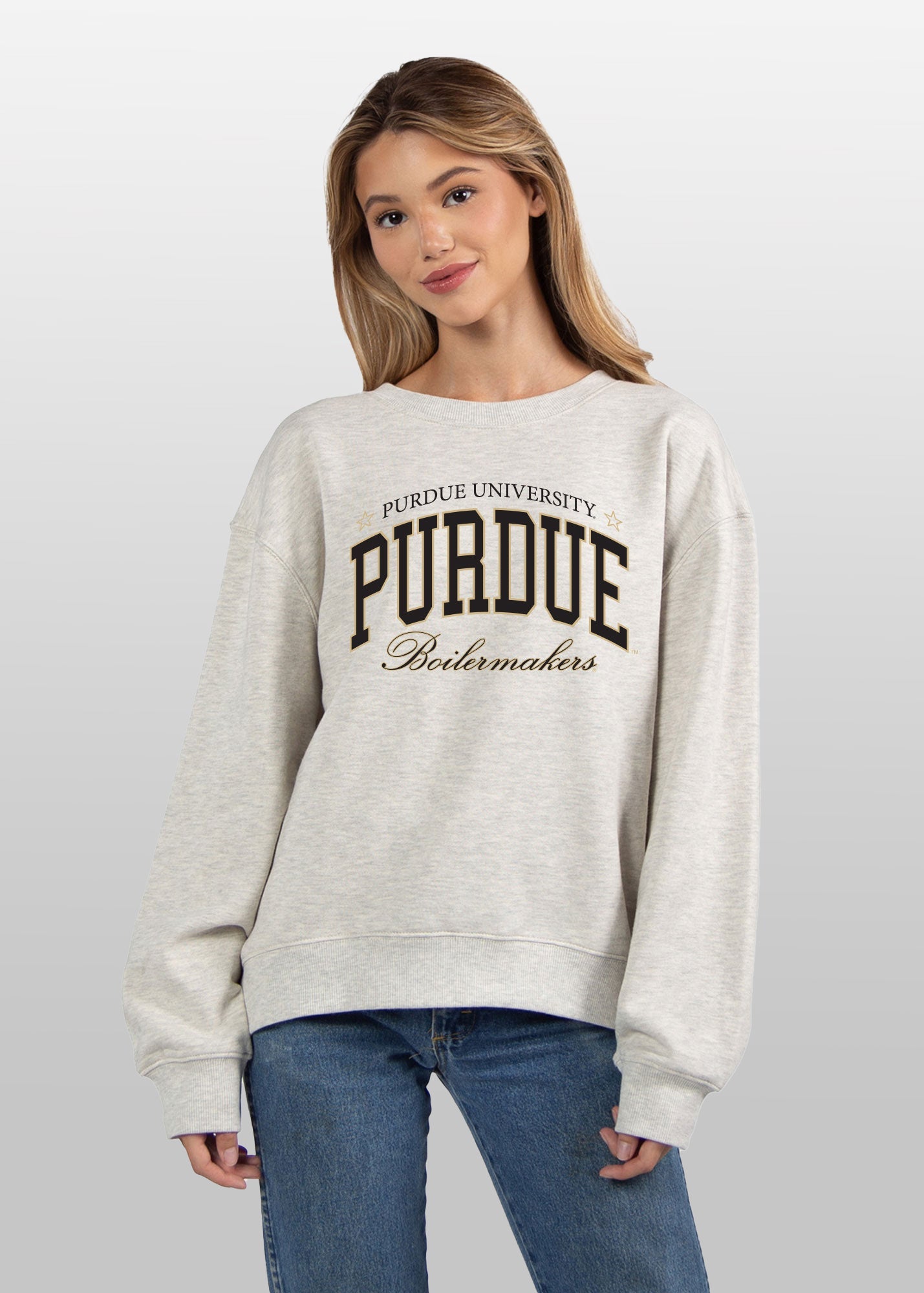 Purdue Boilermakers grey women’s sweatshirt