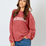 Nebraska Cornhuskers Corded Crew Sweatshirt, Nebraska Cornhuskers Corded Pullover, Nebraska Cornhuskers Corded Sweatshirt, Nebraska Cornhuskers Corded Crew, Nebraska Cornhuskers oversized corded, Nebraska Cornhuskers oversized corded sweatshirt, Nebraska Cornhuskers crewneck corded, Nebraska Cornhuskers red corded, Nebraska Cornhuskers red corded sweatshirt, Nebraska Cornhuskers red sweatshirt, Nebraska Cornhuskers red pullover, Nebraska Cornhuskers Womens Apparel
