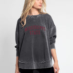 Mississippi State Bulldogs crew sweatshirt, Mississippi State Bulldogs pullover, Mississippi State Bulldogs soft sweatshirt, Mississippi State Bulldogs cozy sweatshirt, Mississippi State Bulldogs sweatshirt, Mississippi State Bulldogs sweatshirt in grey, Mississippi State Bulldogs gray sweatshirt, Mississippi State Bulldogs women's apparel, Mississippi State Bulldogs womens clothing