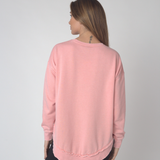 Burnout Hi-Lo Crew in Urban Pink