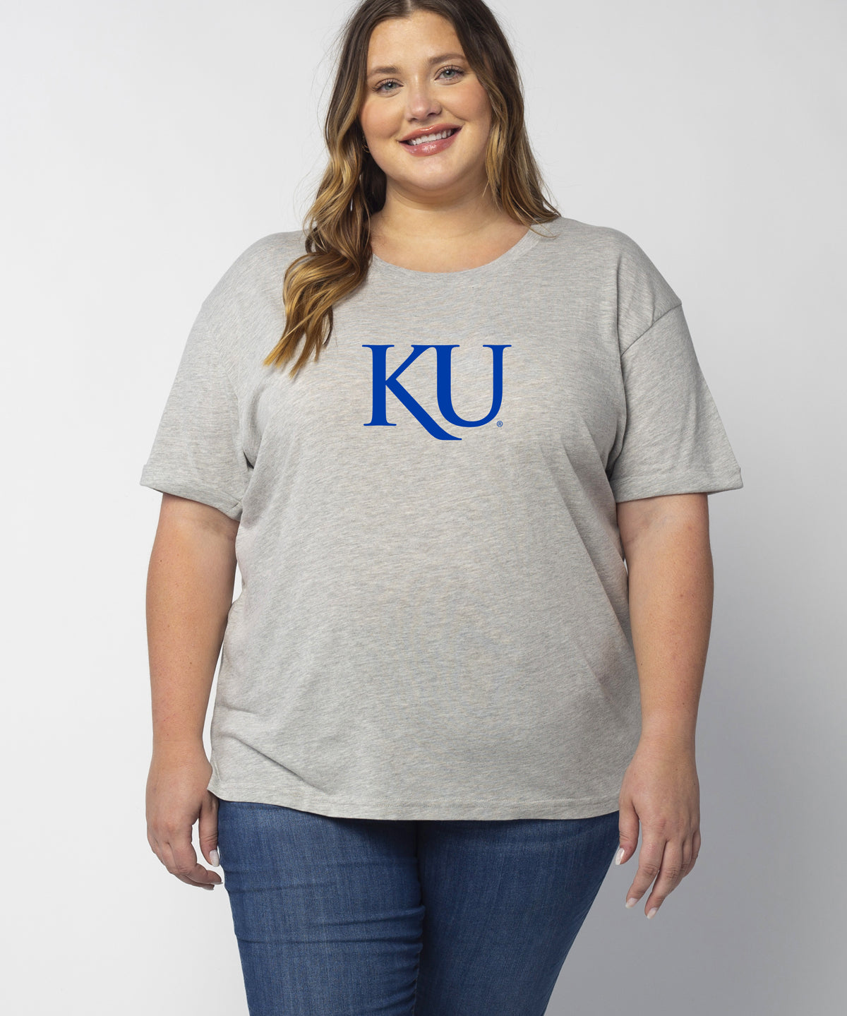 Must Have Tee Kansas Jayhawks in Heather Grey