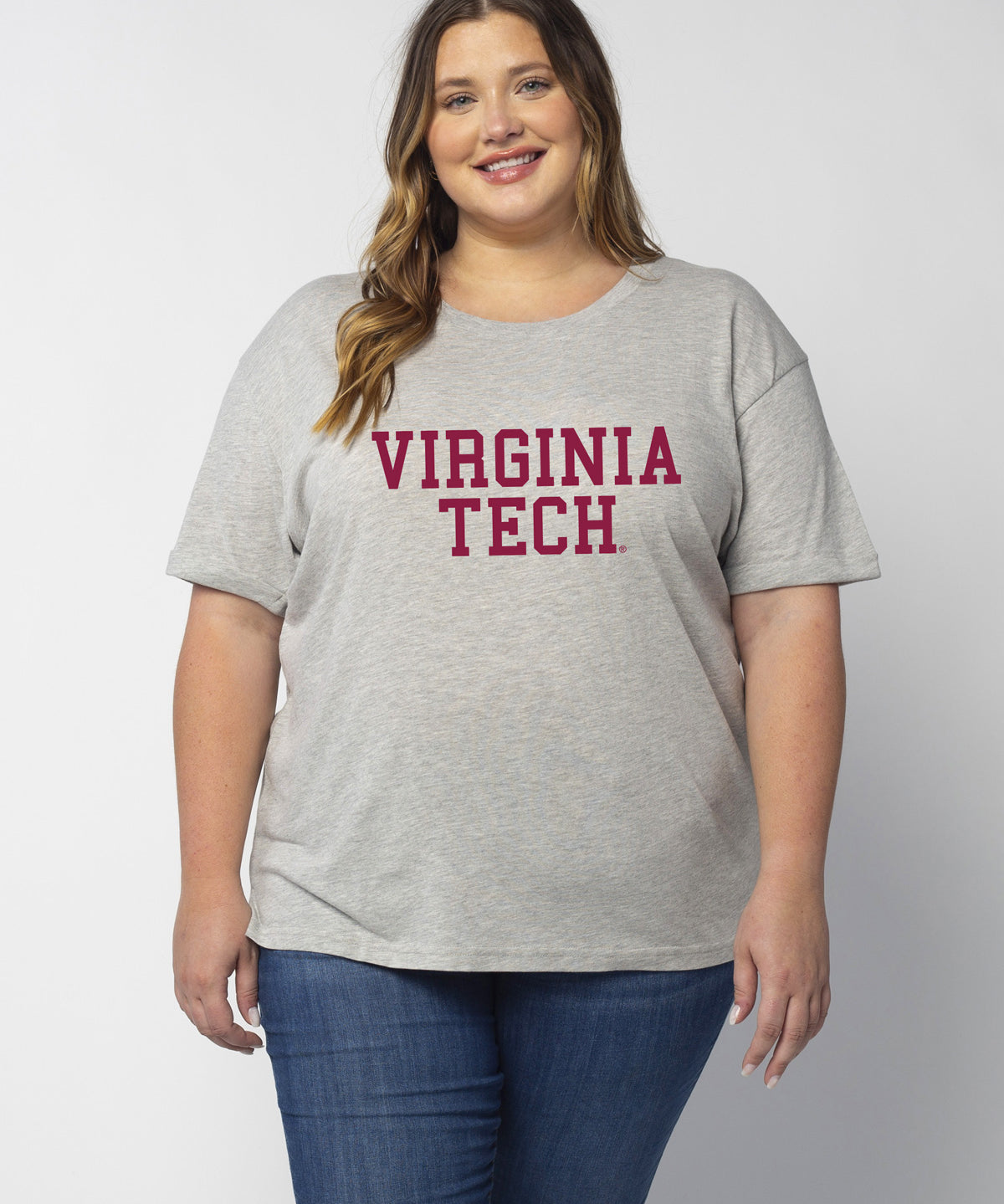Must Have Tee Virginia Tech Hokies in Heather Grey