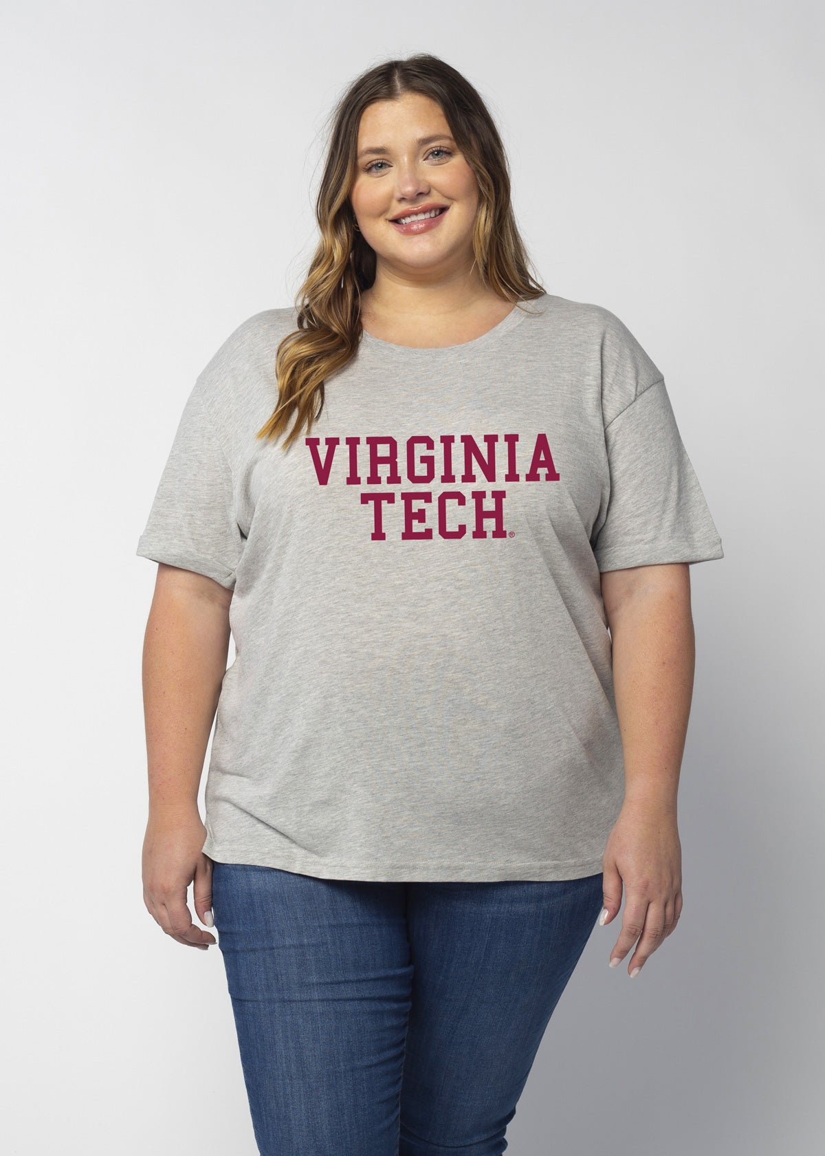 Must Have Tee Virginia Tech Hokies in Heather Grey