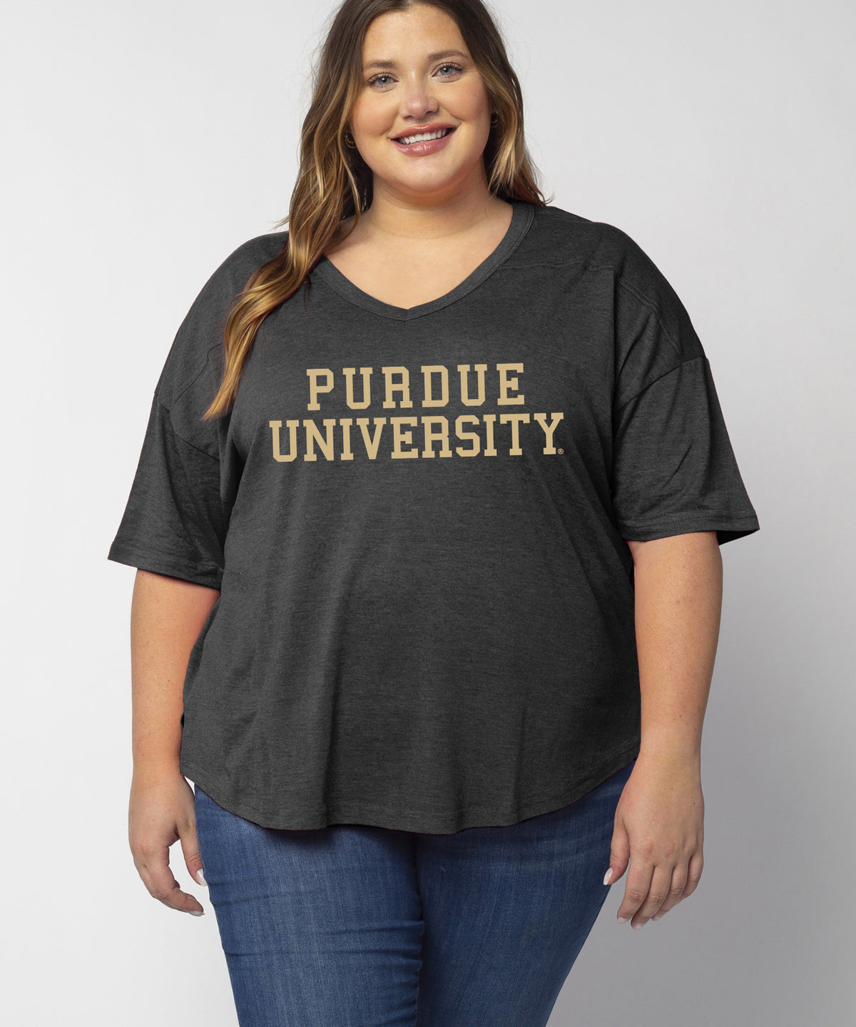 V-Happy Jersey Purdue Boilermakers in Black