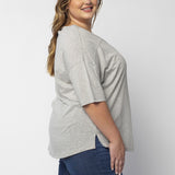 V-Happy Jersey LSU Tigers in Heather Grey