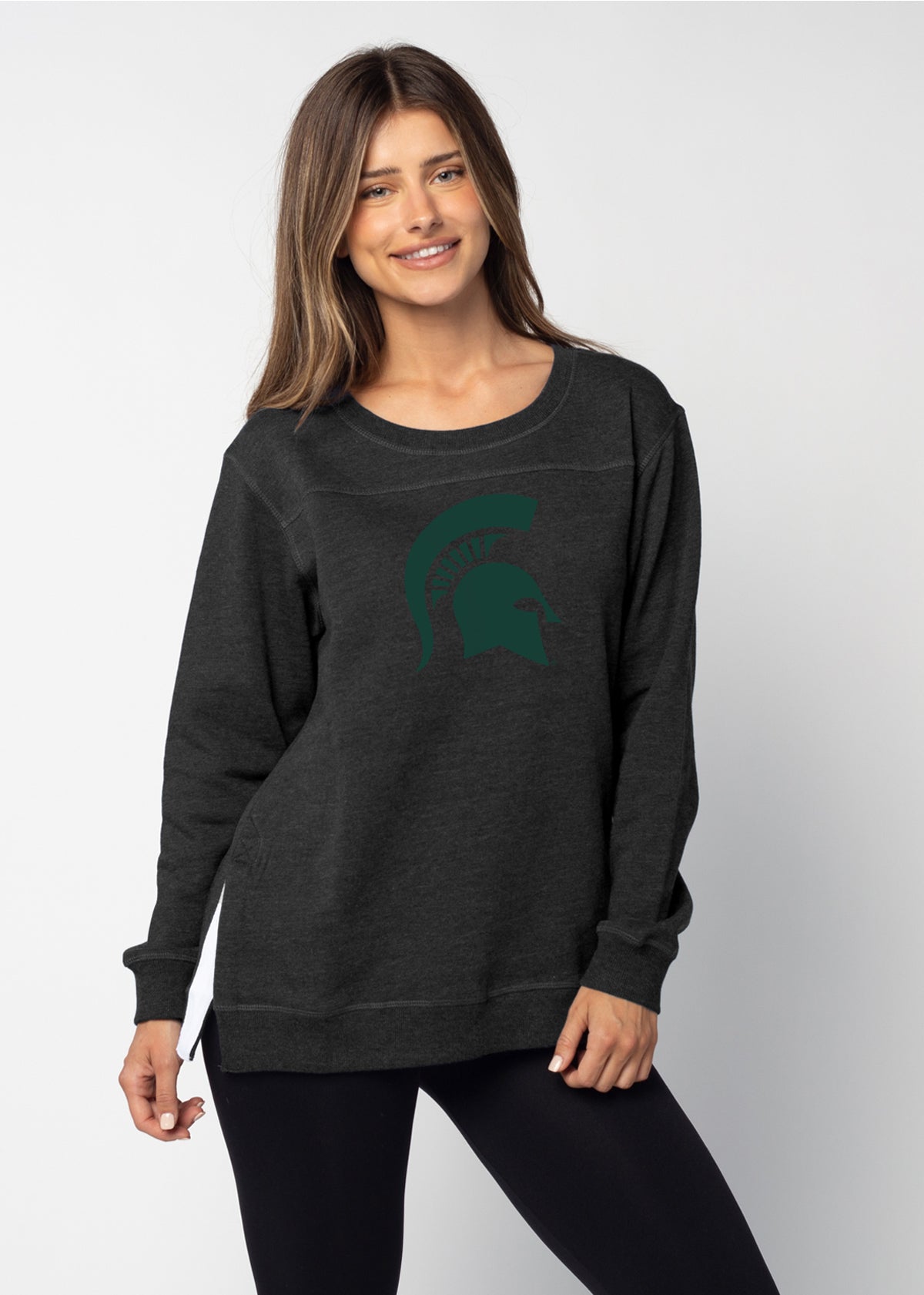 Back To Basics Tunic Michigan State Spartans in Black