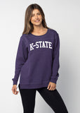 Back To Basics Tunic Kansas State Wildcats in Purple