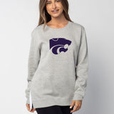 Back To Basics Tunic Kansas State Wildcats in Heather Grey