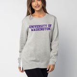 Back To Basics Tunic Washington Huskies in Heather Grey