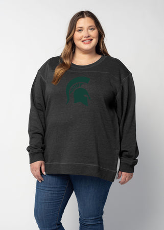 Back To Basics Tunic Michigan State Spartans in Black