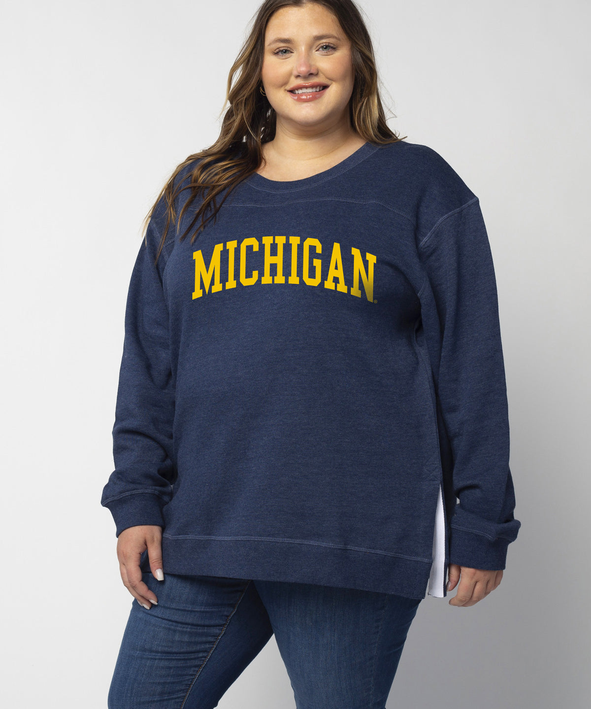 Back To Basics Tunic Michigan Wolverines in Navy