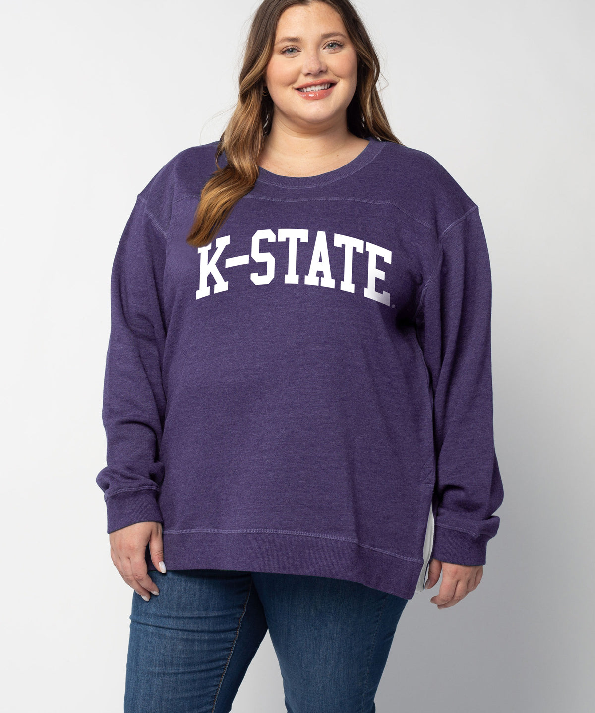 Back To Basics Tunic Kansas State Wildcats in Purple