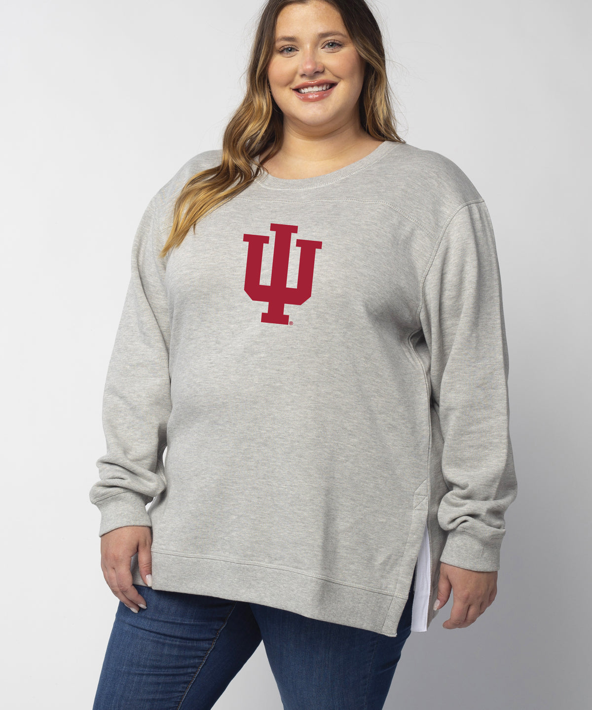 Back To Basics Tunic Indiana Hoosiers in Heather Grey