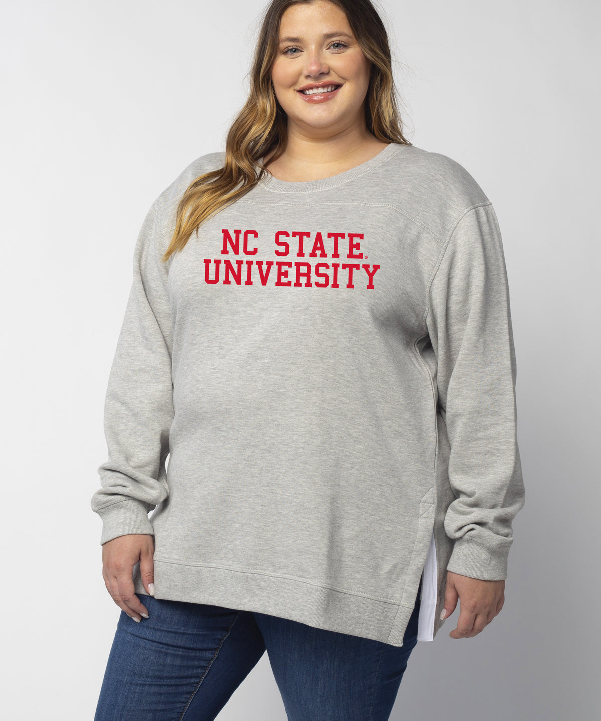 Back To Basics Tunic North Carolina State Wolfpack in Heather Grey