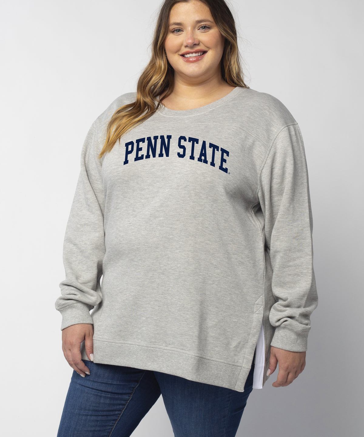 Back To Basics Tunic Penn State Nittany Lions in Heather Grey