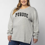 Back To Basics Tunic Purdue Boilermakers in Heather Grey
