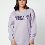 Warm Up Crew Sweatshirt Kansas State Wildcats in Grape