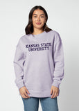 Warm Up Crew Sweatshirt Kansas State Wildcats in Grape