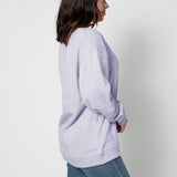 Warm Up Crew Sweatshirt Kansas State Wildcats in Grape
