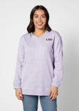 Comfy V-Neck Tunic LSU Tigers in Grape