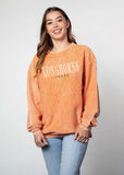 Texas Longhorns Corded Crew womens sweatshirt  