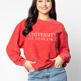 The Original Corded Crew Nebraska Cornhuskers in Red