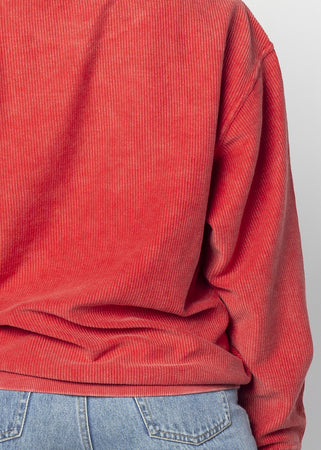 Corded Sweatshirt Arkansas Razorbacks in Red