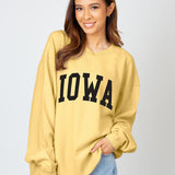 The Original Corded Crew Iowa Hawkeyes in Gold