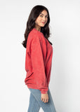 Corded Sweatshirt Arkansas Razorbacks in Crimson